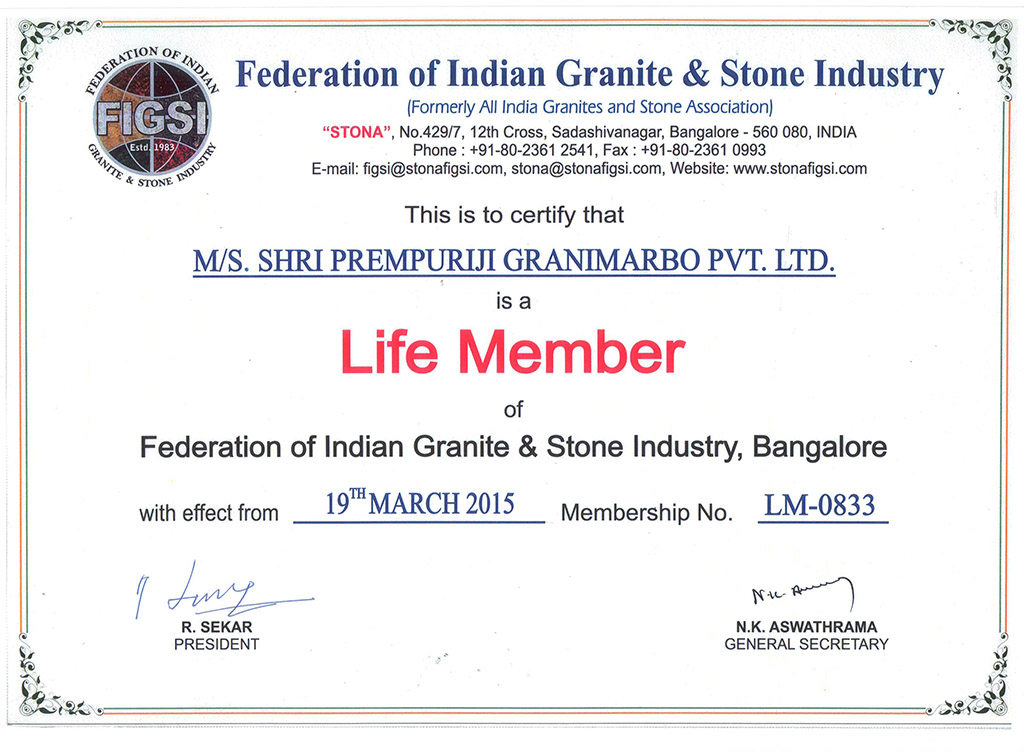  Life Membership FIGS  